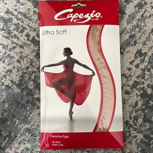 Capezio ultra soft transition tight caramel.